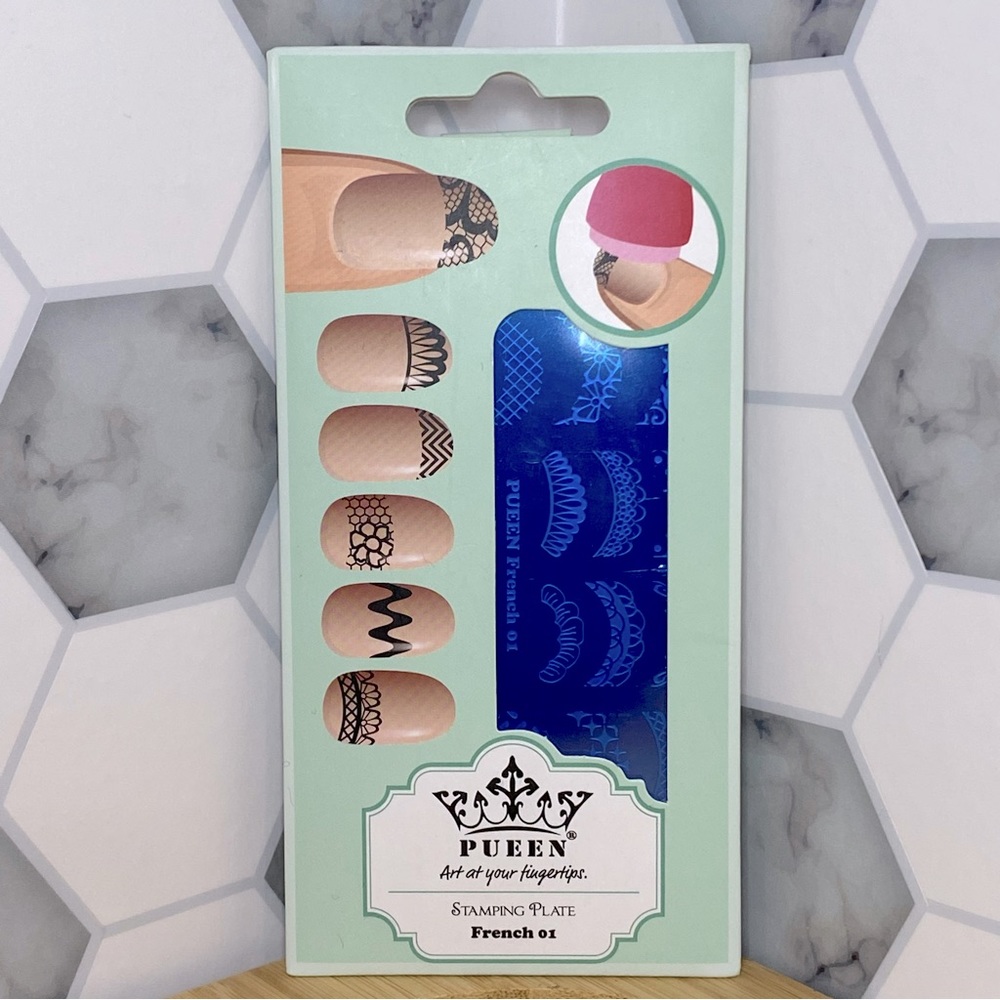 🔥5/$25🔥Pueen Art At Your Fingertips, French Nail Stamping Plate